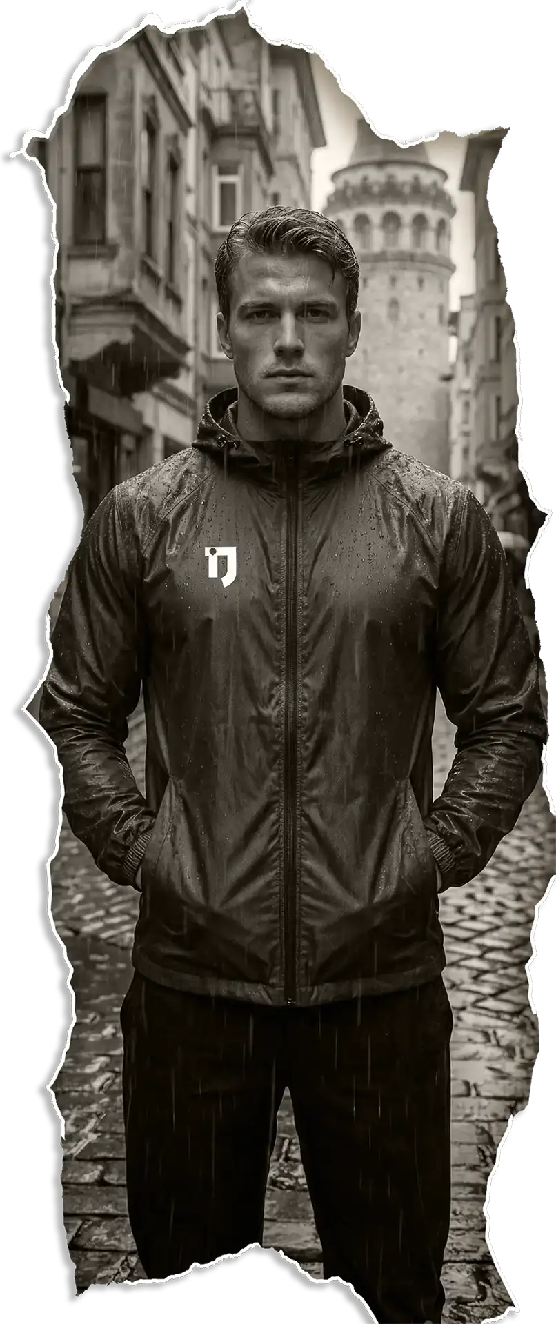 imajersey özel tasarım su geçirmez baskılı yağmurluk model örneği