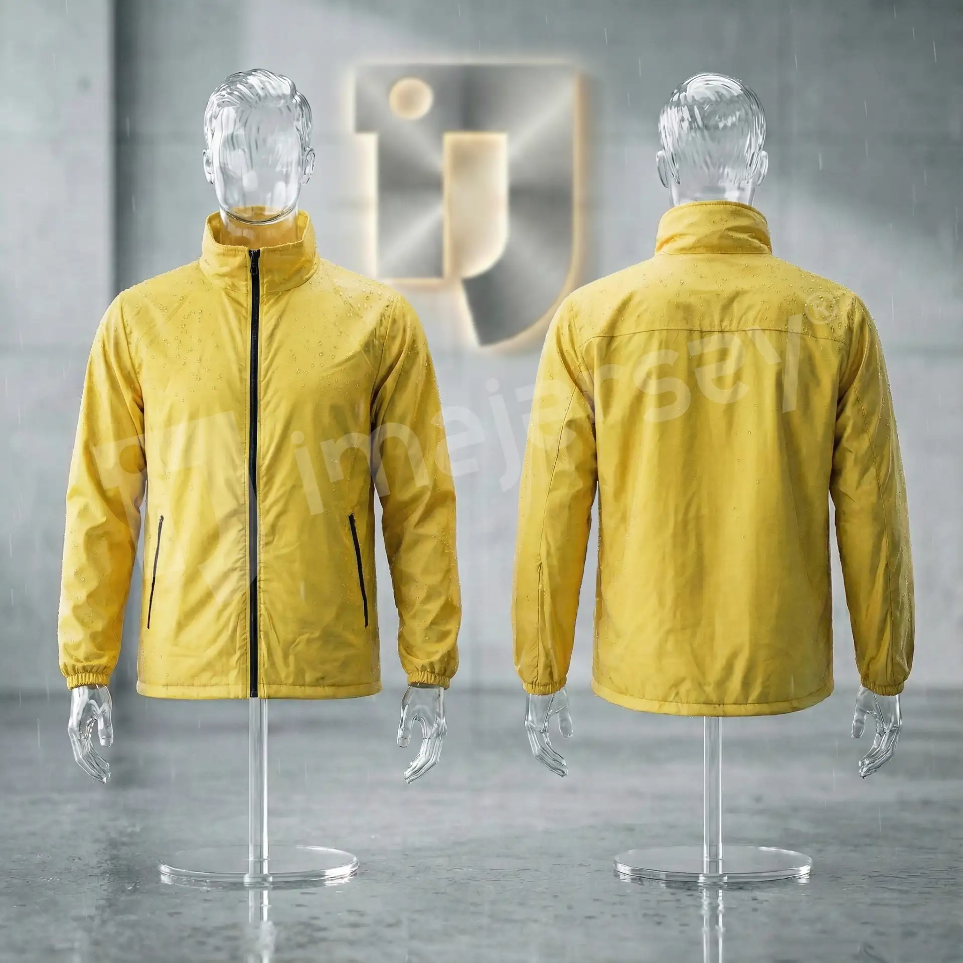 TAKIMINIZ İÇİN PROFESYONEL BASKILI SARI YAĞMURLUK 